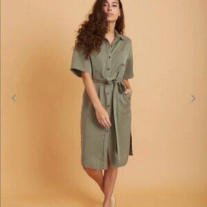 NWT Marine Layer Renata Dress Olive Green XS